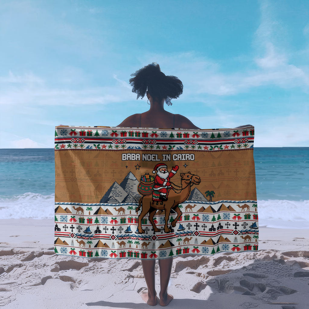 Egypt Christmas Baba Noel In Cairo Sarong Santa On Camel Pyramids Coptic Church
