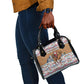Egypt Christmas Baba Noel In Cairo Shoulder Handbag Santa On Camel Pyramids Coptic Church