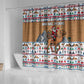 Egypt Christmas Baba Noel In Cairo Shower Curtain Santa On Camel Pyramids Coptic Church