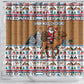 Egypt Christmas Baba Noel In Cairo Shower Curtain Santa On Camel Pyramids Coptic Church