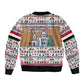 Egypt Christmas Baba Noel In Cairo Sleeve Zip Bomber Jacket Santa On Camel Pyramids Coptic Church