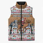 Egypt Christmas Baba Noel In Cairo Sleeveless Puffer Jacket Santa On Camel Pyramids Coptic Church
