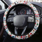Egypt Christmas Baba Noel In Cairo Steering Wheel Cover Santa On Camel Pyramids Coptic Church