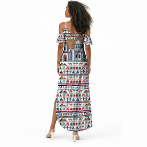 Egypt Christmas Baba Noel In Cairo Summer Maxi Dress Santa On Camel Pyramids Coptic Church