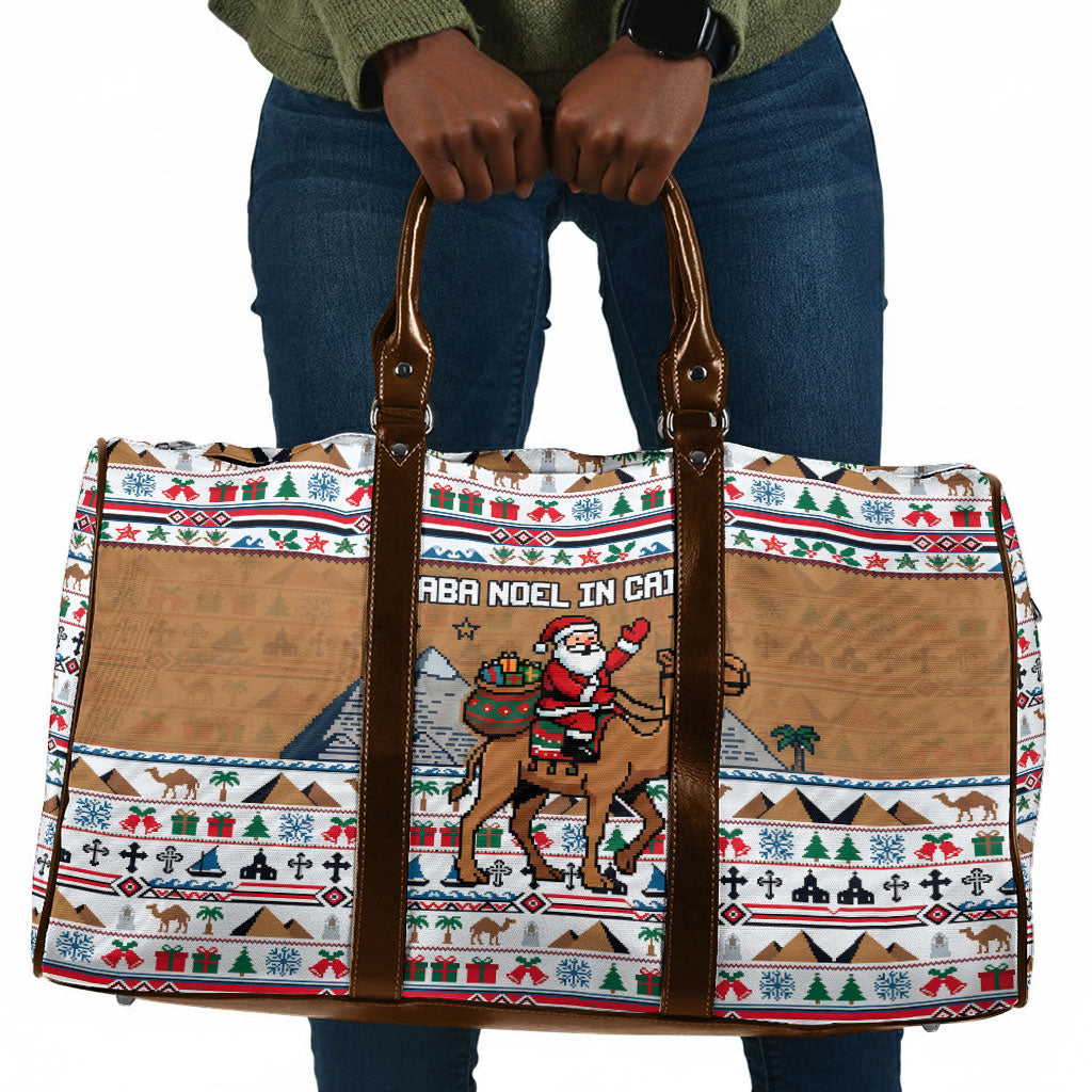 Egypt Christmas Baba Noel In Cairo Travel Bag Santa On Camel Pyramids Coptic Church