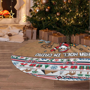 Egypt Christmas Baba Noel In Cairo Tree Skirt Santa On Camel Pyramids Coptic Church