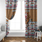 Egypt Christmas Baba Noel In Cairo Window Curtain Santa On Camel Pyramids Coptic Church