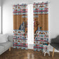 Egypt Christmas Baba Noel In Cairo Window Curtain Santa On Camel Pyramids Coptic Church