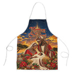 Kenya Christmas African Holy Family Apron Savanna Sunset Baby Jesus