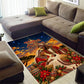 Kenya Christmas African Holy Family Area Rug Savanna Sunset Baby Jesus