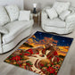 Kenya Christmas African Holy Family Area Rug Savanna Sunset Baby Jesus