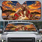 Kenya Christmas African Holy Family Auto Sun Shade Savanna Sunset Baby Jesus