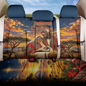 Kenya Christmas African Holy Family Back Car Seat Cover Savanna Sunset Baby Jesus
