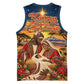 Kenya Christmas African Holy Family Basketball Jersey Savanna Sunset Baby Jesus
