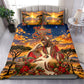 Kenya Christmas African Holy Family Bedding Set Savanna Sunset Baby Jesus