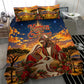Kenya Christmas African Holy Family Bedding Set Savanna Sunset Baby Jesus