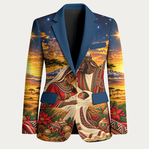 Kenya Christmas African Holy Family Blazer Savanna Sunset Baby Jesus