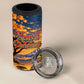 Kenya Christmas African Holy Family 4 in 1 Can Cooler Tumbler Savanna Sunset Baby Jesus