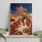 Kenya Christmas African Holy Family Canvas Wall Art Savanna Sunset Baby Jesus
