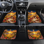 Kenya Christmas African Holy Family Car Mats Savanna Sunset Baby Jesus