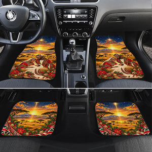 Kenya Christmas African Holy Family Car Mats Savanna Sunset Baby Jesus
