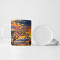 Kenya Christmas African Holy Family Ceramic Mug Savanna Sunset Baby Jesus