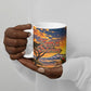 Kenya Christmas African Holy Family Ceramic Mug Savanna Sunset Baby Jesus