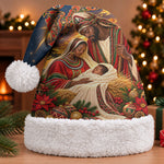 Kenya Christmas African Holy Family Christmas Santa Hat Savanna Sunset Baby Jesus