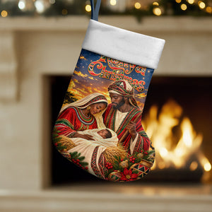 Kenya Christmas African Holy Family Christmas Stocking Savanna Sunset Baby Jesus