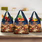 Kenya Christmas African Holy Family Grocery Bag Savanna Sunset Baby Jesus