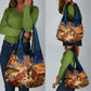 Kenya Christmas African Holy Family Grocery Bag Savanna Sunset Baby Jesus