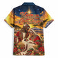 Kenya Christmas African Holy Family Hawaiian Shirt Savanna Sunset Baby Jesus