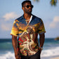 Kenya Christmas African Holy Family Hawaiian Shirt Savanna Sunset Baby Jesus