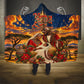 Kenya Christmas African Holy Family Hooded Blanket Savanna Sunset Baby Jesus