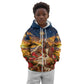 Kenya Christmas African Holy Family Kid Hoodie Savanna Sunset Baby Jesus
