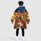 Kenya Christmas African Holy Family Kid Wearable Blanket Hoodie Savanna Sunset Baby Jesus
