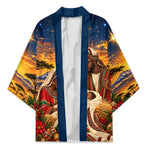 Kenya Christmas African Holy Family Kimono Savanna Sunset Baby Jesus