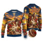 Kenya Christmas African Holy Family Ugly Christmas Sweater Savanna Sunset Baby Jesus