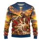 Kenya Christmas African Holy Family Ugly Christmas Sweater Savanna Sunset Baby Jesus