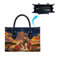 Kenya Christmas African Holy Family Leather Bag Savanna Sunset Baby Jesus