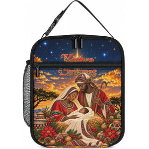 Kenya Christmas African Holy Family Lunch Bag Savanna Sunset Baby Jesus