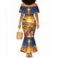 Kenya Christmas African Holy Family Mermaid Dress Savanna Sunset Baby Jesus