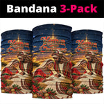 Kenya Christmas African Holy Family Neck Gaiter Savanna Sunset Baby Jesus