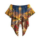 Kenya Christmas African Holy Family Off Shoulder Wrap Waist Top Savanna Sunset Baby Jesus