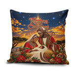 Kenya Christmas African Holy Family Pillow Cover Savanna Sunset Baby Jesus