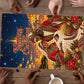 Kenya Christmas African Holy Family Puzzle Savanna Sunset Baby Jesus