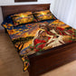Kenya Christmas African Holy Family Quilt Bed Set Savanna Sunset Baby Jesus