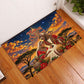 Kenya Christmas African Holy Family Rubber Doormat Savanna Sunset Baby Jesus