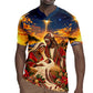 Kenya Christmas African Holy Family Rugby Jersey Savanna Sunset Baby Jesus
