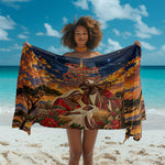 Kenya Christmas African Holy Family Sarong Savanna Sunset Baby Jesus